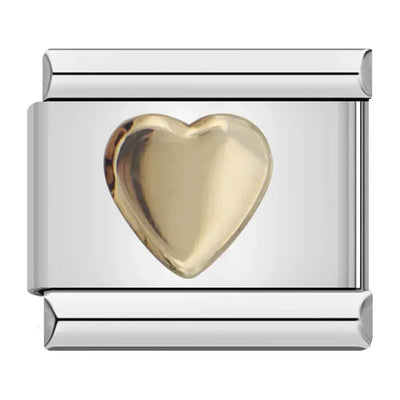 Gold Heart, on Silver